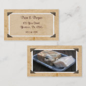 Vieux Carte de visite photo personnalisé (Devant / Derrière)