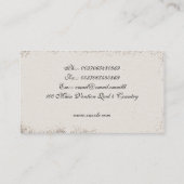 vieux carte de visite vintage (Dos)