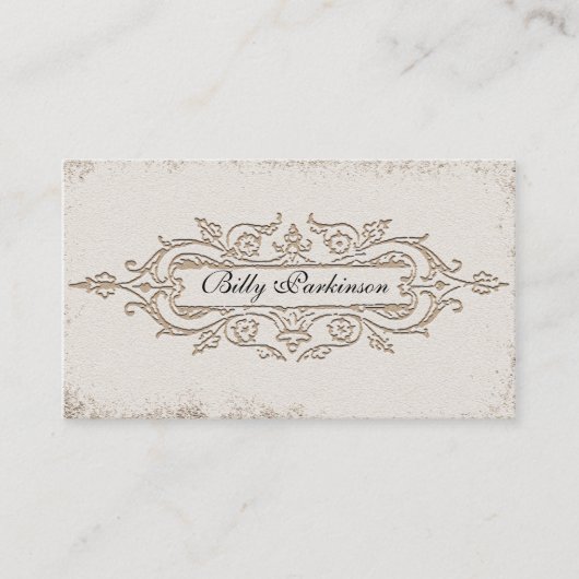 vieux carte de visite vintage (Devant)