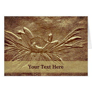 Vieux Carte photo floral de marguerite