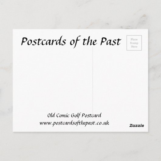 Vieux Carte Postale - Comic - Golf (Dos)