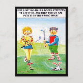 Vieux Carte Postale - Comic - Golf (Devant)
