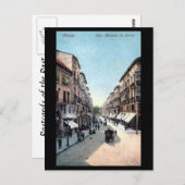 Vieux Carte Postale - Malaga, Espagne. (Devant / Derrière)