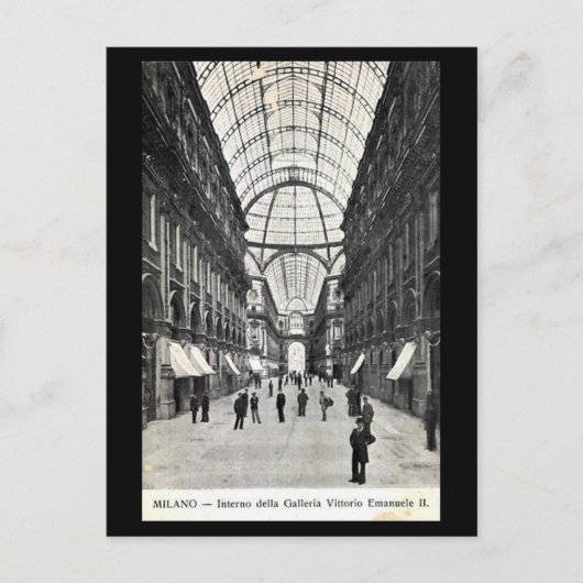 Vieux Carte Postale - Milan, Galleria (Devant)