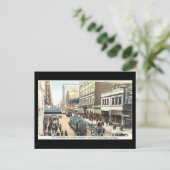 Vieux Carte postale, Montréal, rue Sainte-Catherin (Debout devant)