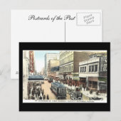 Vieux Carte postale, Montréal, rue Sainte-Catherin (Devant / Derrière)