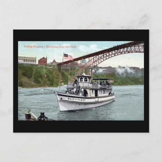 Vieux carte postale - Niagara Falls, Maid of the M (Devant)