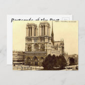 Vieux Carte postale - Notre Dame, Paris (Devant / Derrière)