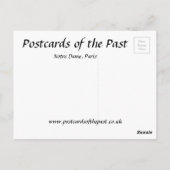 Vieux Carte postale - Notre Dame, Paris (Dos)