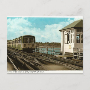 Vieux Carte Postale - Train de Quai, Southend-on-S