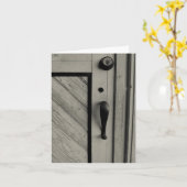 Vieux Carte pour notes de porte (Fleur jaune)