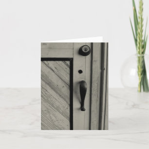 Vieux Carte pour notes de porte