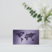 Vieux cartes de visite de carte de globe (Debout devant)