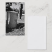 Vieux cartes de visite de poubelle (Devant / Derrière)