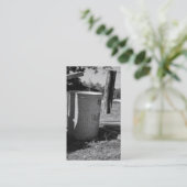 Vieux cartes de visite de poubelle (Debout devant)