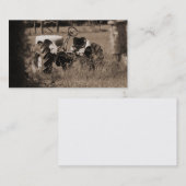 Vieux cartes de visite de tracteur (Devant / Derrière)