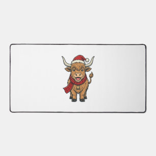 Vieux chapeau de Père Noël de vache des Highlands