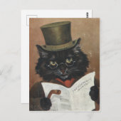 Vieux chat journal briefkaart (Voorkant / Achterkant)