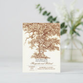 vieux chêne brun enregistrer la date cartes postal (Debout devant)