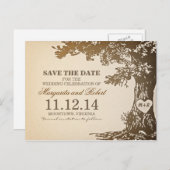 vieux chêne enregistrer la date cartes postales (Devant / Derrière)