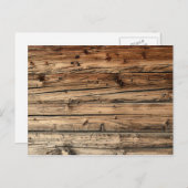 Vieux chêne texture carte postale (Devant / Derrière)