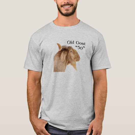 Vieux chèvre "50" 50e anniversaire 50 ans T-shirt (Devant)