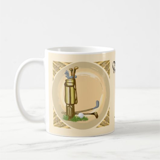 Vieux club de golf mug (Gauche)