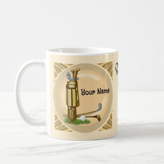 Vieux club de golf mug (Gauche)