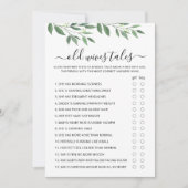 Vieux contes Vieux Jeu Baby shower carte (Devant)