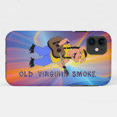 Vieux coque iphone 2 de fumée de la Virginie (Dos (Horizontal))