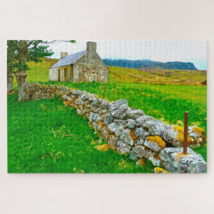 Vieux cottage irlandais Galway Irlande. Puzzle