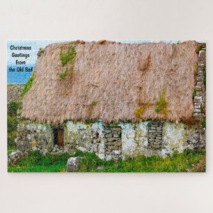 Vieux cottage irlandais Galway Irlande. Puzzle