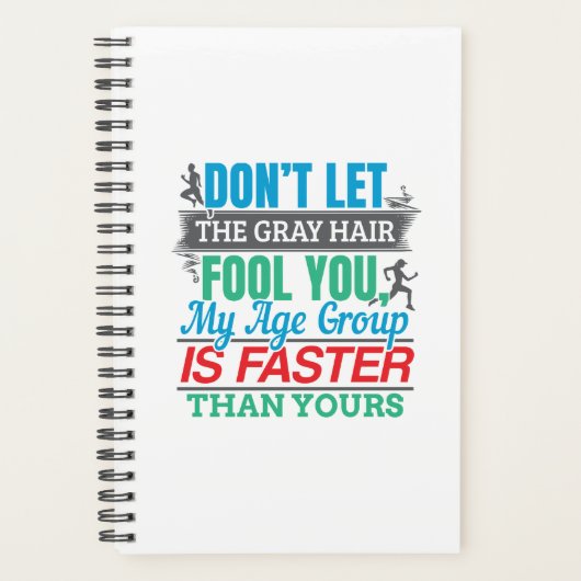 Vieux coureur amusant - Groupe d'âge plus rapide (Devant)