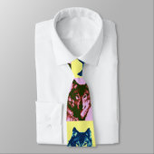 Vieux Dot Style Dot Pop Art Wolf Cravates (Attaché)
