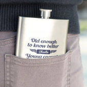 "Vieux et jeune" flacon nommé fait sur commande (En situation)