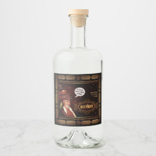 Vieux Étiquette de rhum pirate