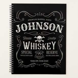 Vieux Étiquette Whiskey Personnalisé Vintage Liquo
