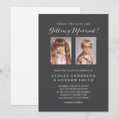 Vieux faire-part de mariage de photos (Devant / Derrière)