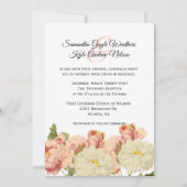 Vieux Faire-part de mariage Rose blancs (Devant)