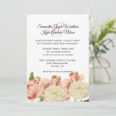 Vieux Faire-part de mariage Rose blancs (Debout devant)