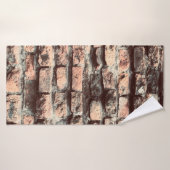 Vieux fond d'écran de briques, bloc, brique, brun, (Serviette de bain)