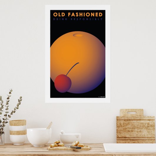 Vieux format (grand affiche en papier d'archives) (Cuisine)