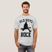 VIEUX GARS ROCK, T-shirts Drôle Hommes (Devant entier)