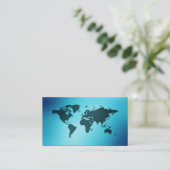 Vieux globe de carte de cartes de visite (Debout devant)