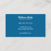 Vieux globe de carte de cartes de visite (Dos)