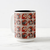 Vieux Halloween Faux Cross-Stitch Mug (Devant gauche)
