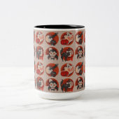 Vieux Halloween Faux Cross-Stitch Mug (Centre)