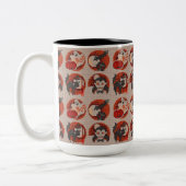 Vieux Halloween Faux Cross-Stitch Mug (Gauche)