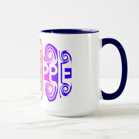 VIEUX HIPPIE tasse - choisir style et couleur (Droite)