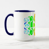 VIEUX HIPPIE tasse - choisir style et couleur (Gauche)